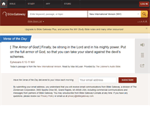 Tablet Screenshot of biblegateway.com